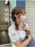サイド編みおろし