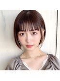 似合わせ ショート ボブ 30代 40代 小顔 新宿 ひし形 前上がり