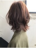 似合わせカット薄めバングセミディ美髪くびれヘア#230f0221