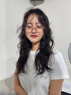 ナービス(NARVIS) 無造作カール/ナチュラルブラック/ロングレイヤー