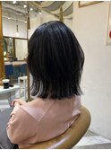 髪質改善縮毛矯正レイヤーカット顔周り前髪韓国ミニウルフ北千住