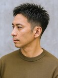 短髪ツーブロックソフトモヒカン刈り上げベリーショートメンズ