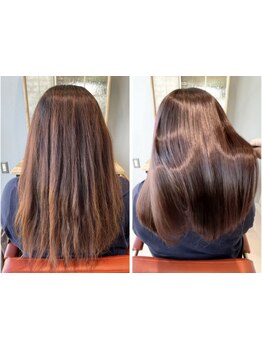 次世代の水素トリートメント”アプトグロス”+イノアカラーで透明感/質感/発色/洗練された仕上がりが叶う☆