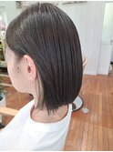 アッシュグレーボブ