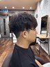 【イチオシ】メンズカット+カラー+パーマ+リペアTR+炭酸Sh  ￥29500→￥16500
