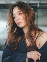 シオン(shion)&nbsp;おくれ毛暗めカラーロングフェイスフレーミング_F1024