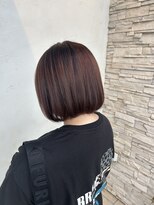 ココロヘアー ウィル 半田山店(Cocolo hair Will) 艶ボブ×ダークレッドブラウン