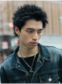ザクザクスパイキーショートザクザクアップバングショート