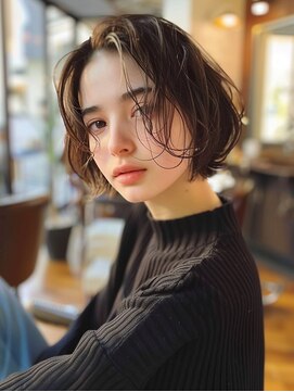 トッカ ヘアアンドトリートメント 千葉店(tocca hair&treatment) 20代30代40代/大人綺麗なニュアンスボブ【千葉/髪質改善】