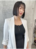 ＊ミニボブ切りっぱなしボブ耳かけボブ大人顎ラインボブ軽めボブ