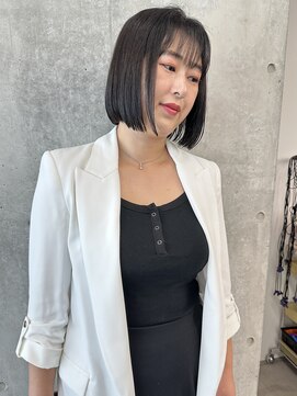ラウンジ モリオ イケブクロ(Lounge MORIO Ikebukuro) ＊ミニボブ切りっぱなしボブ耳かけボブ大人顎ラインボブ軽めボブ