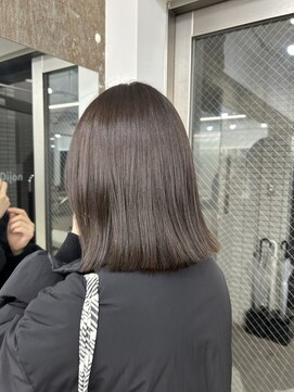 ディジョン 自由ヶ丘(Dijon) 韓国顔まわりレイヤーカットグレージュオリーブベージュブラウン