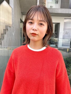 ノイカーム(noi Calm) ショートカットショートボブくびれヘアミルクティーベージュ韓国