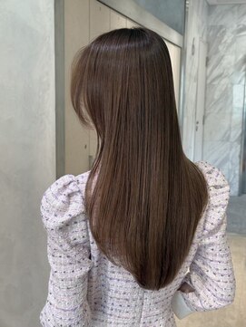 シーシンジュク 新宿南口(Sea shinjuku) イメチェン×ピンクベージュ[アンブレラカラー/前髪]