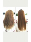 【髪質改善】ブローストレートエステ　before　after