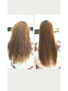 髪質改善 ソアリス 烏丸丸太町店(soiris) 【髪質改善】ブローストレートエステ　before　after