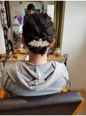 似合わせカットメルティカラー着物フェミニンロング