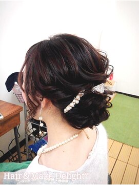 ヘアーアンドメイク ディライト(Hair&Make Delight) ゆる下めアップ