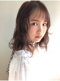 【石鉢洋太】シースルーバング/ベージュ