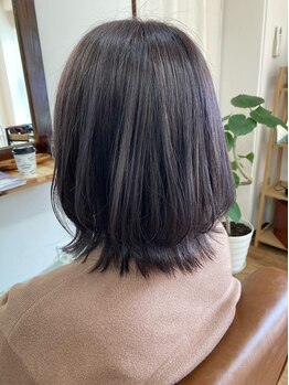 ヘアーエン(hair en.)の写真/シアバター・オーガニックハーブ配合の【N．カラー】使用☆低刺激・色持ちの良さ◎大人女性の上質カラー★