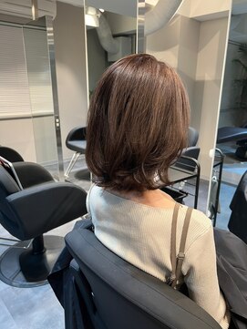 リバティ 吉祥寺(Liberty) 髪質改善/くびれボブ/うる艶ブラウン/吉祥寺/トリートメント