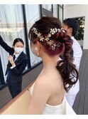 変形ポニーテール