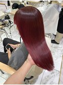 【橋本姫奈】髪質改善トリートメント×うるツヤ赤髪