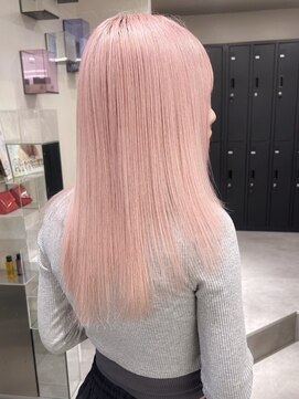 ベレーザ 渋谷(BELEZA) 7170ベビーピンクハイライトグラデーション艶髪ハイトーンカラー