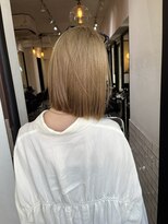 サロンドミルク 溝の口店(salon de MiLK)&nbsp;20代30代40代/ボブ/ハイトーン/ベージュカラー［溝の口］