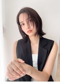ボブ 前髪 イメチェン ロブ