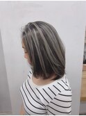 ダークグレージュ×シルバーハイライト【川見駿行】