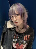 【廣川】ウルフ/デザインカラー/パープル/シルバー/ブラック