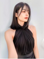 ラベスト キョウト(LOVEST)&nbsp;ミディアムボブ/アッシュカラー/レイヤーボブ/シースルーバング