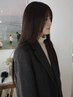 前髪のうねりも自然に整う◎前髪カット＋酸性ストレート(全体)￥19,980