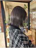 切りっぱボブ×ハイライト