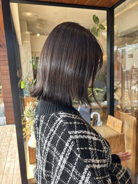 ヘア プロデュース キュオン(hair produce CUEON.) 切りっぱボブ×ハイライト