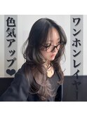 ワンホンレイヤースタイル/髪質改善カラー
