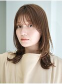 ◆モテ髪ミディアムレイヤーカット/くびれレイヤー/小顔レイヤー