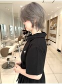 ショートウルフ×ライトグレー　style by 田爪