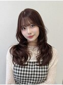 レイヤーカット/フォワード巻き/前髪カット/顔周りカット