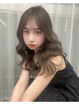 ボタン シブヤ(VOTAN SHIBUYA) 【MISAKI】ブリーチなし/ミディアムレイヤー/オリーブベージュ