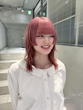 ローウェ 立川(Louwe) ブリーチカラー ピンク