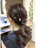 ローポニーテール【横浜/ヘアセット/着付け】