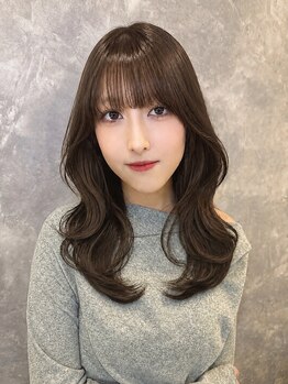 ラビス 浦和(Lovis)の写真/【透明感ダブルカラー￥7700】話題のカラーオンカラーで深みを表現。光を透かすツヤ感ヘアに◎[浦和]