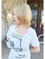 フランジェッタヘアー(Frangetta hair)&nbsp;外人風ハイトーン♪担当野坂