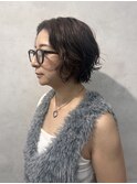 ショートパーマ/大人パーマ/ウェーブパーマ/40代