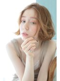 ワンカール外ハネパーマボブ