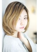《田山未希子》ートングラデーションミニボブ 髪質改善