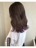 __パールラベンダー×グラデーション×毛先パープルヘア