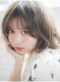 【MAPLE fellow】大人可愛い小顔☆無造作カール×前下がりボブ
